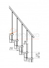 Модульная малогабаритная лестница Линия - превью фото 2