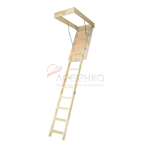 Деревянная чердачная лестница ЧЛ-07 600х1200 - фото 1